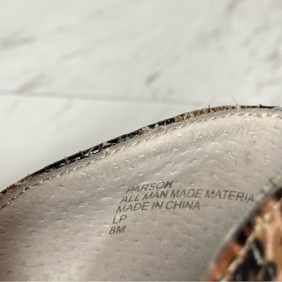 Charles David Snake Faux Leather Split Shaft Bootie 8M - Picture 10 of 13